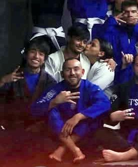Alumnos de Égida en el tatami